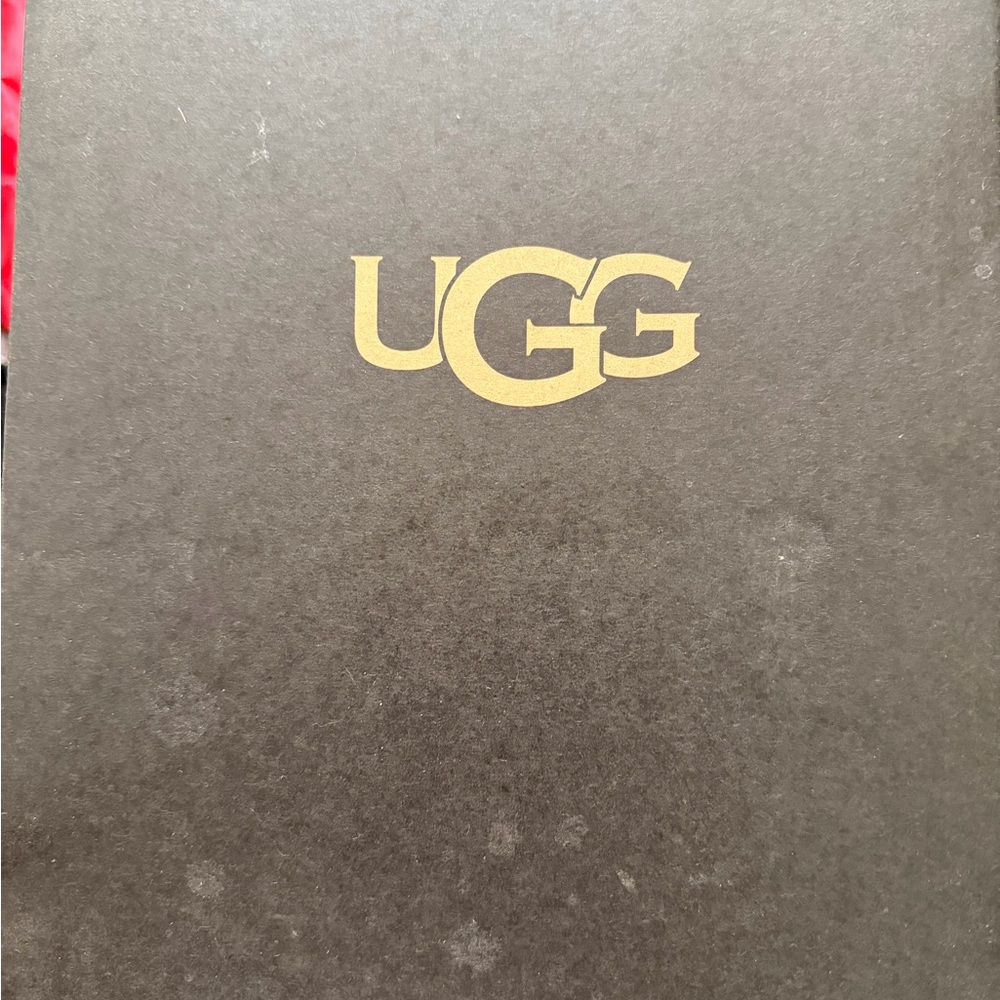 New in box UGG Black Slides, size 10